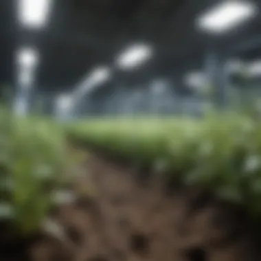 Biotechnology: Innovations for Sustainable Agriculture A vibrant biotech lab showcasing advanced research in agriculture
