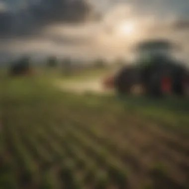 Precision Farming: The Future of Crop Management High-tech precision farming equipment in a lush field