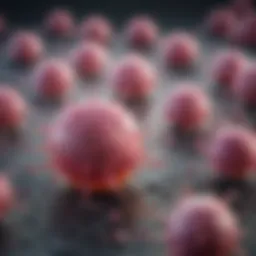 Detailed schematic of breast cancer cell migration to bone marrow.