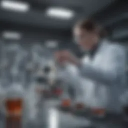 Chemical laboratory showcasing advanced research