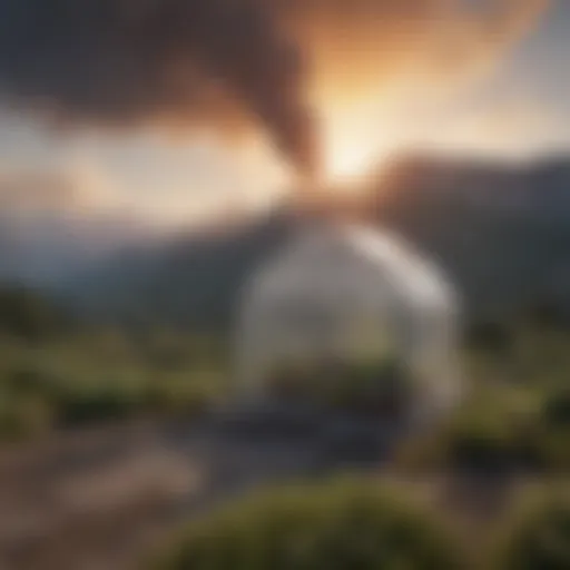 Visual representation of greenhouse gas emissions