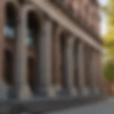 Columbia University campus showcasing its historic architecture