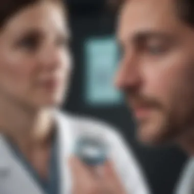 Consultation for Bronchitis Treatment Medical consultation between a doctor and a patient