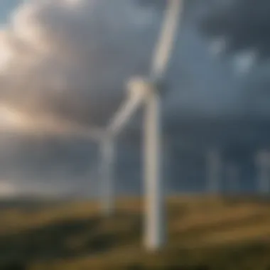 Wind turbines generating clean energy