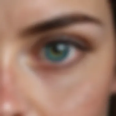 Variations in Eye Color Shades Close-up of eyes showcasing different shades of blue and green