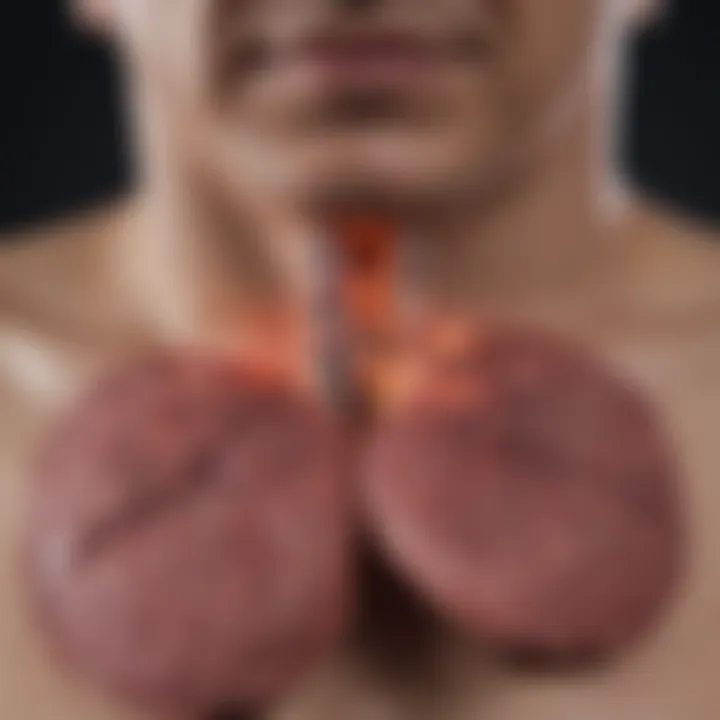 Visualization of diagnostic imaging techniques for lung cancer