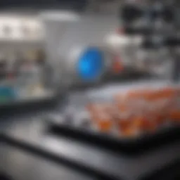 Illustration of the ELISA methodology showcasing the assay plate setup