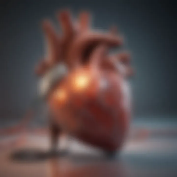 Illustration depicting the electrical activity of the heart during atrial fibrillation