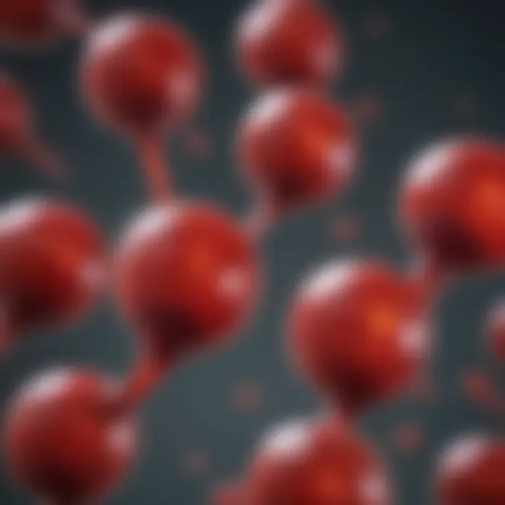 Diagram showing immunological response related to blood types