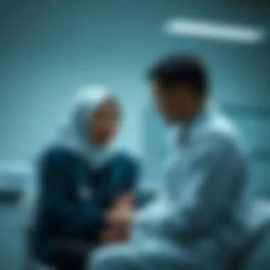 Consultation between a specialist and a patient