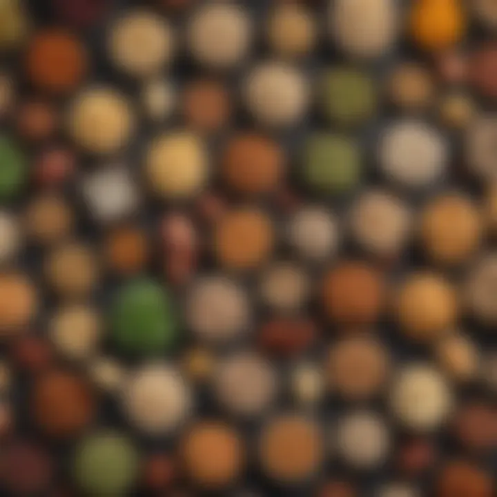 A colorful selection of plant-based proteins including tofu and tempeh