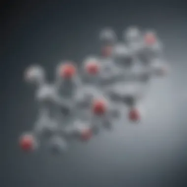 Illustration of melatonin molecular structure showcasing its biochemical essence