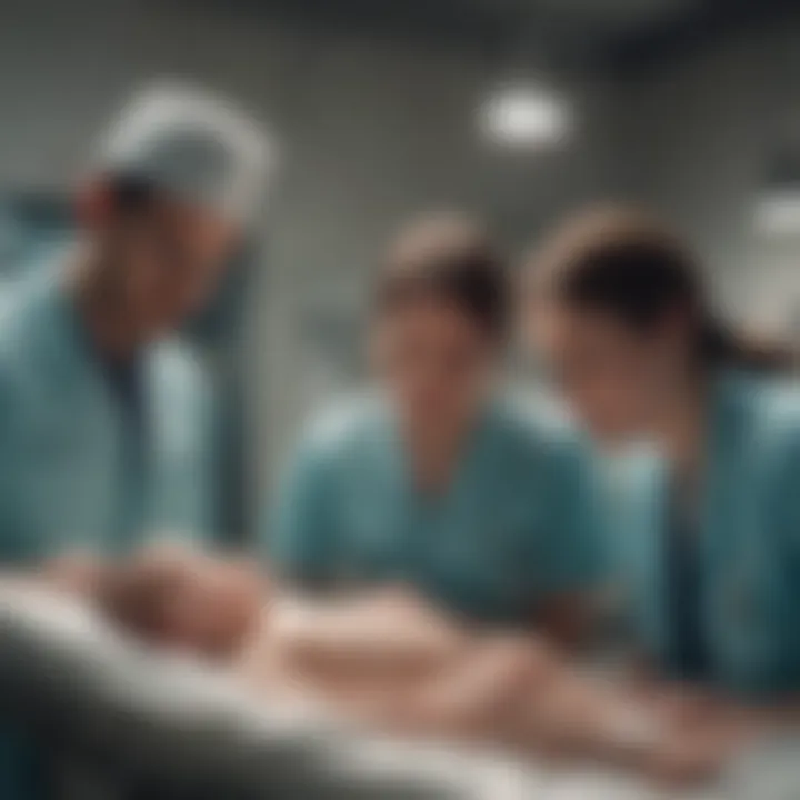 Medical professionals discussing treatment plans for premature infants