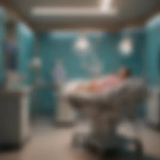 Neonatal intensive care unit featuring advanced equipment for premature infants