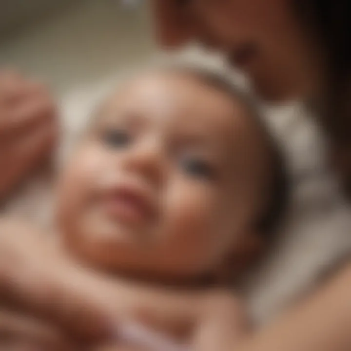 Support group session for families of premature infants