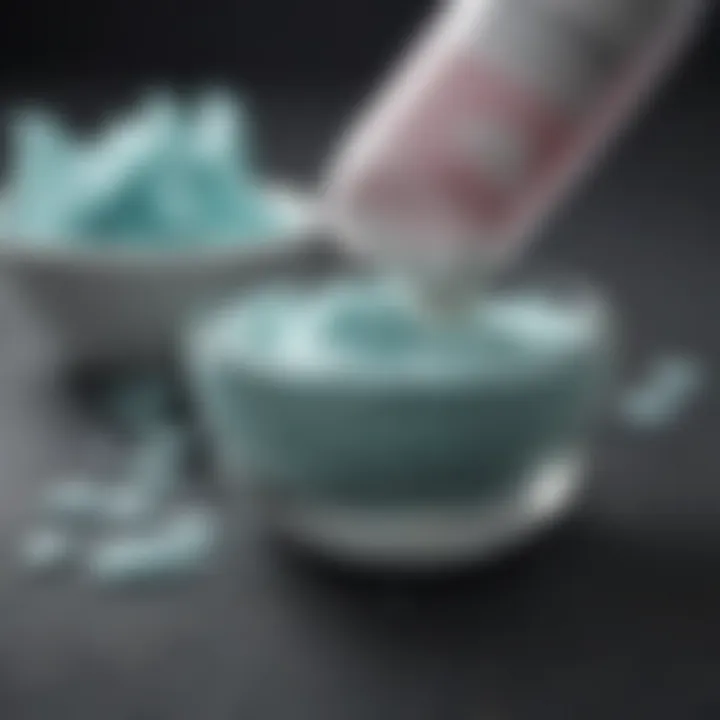 Detailed infographic showing types of silica used in toothpaste