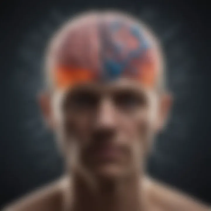 Diagram illustrating the neurological aspects of short-term memory deficits.