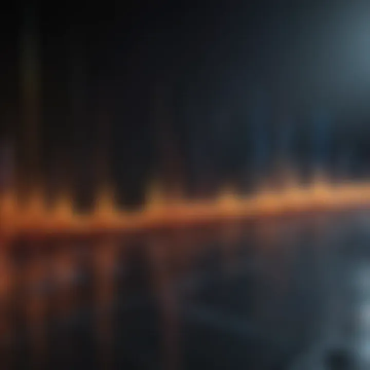 Graphical representation of sound frequency spectrum