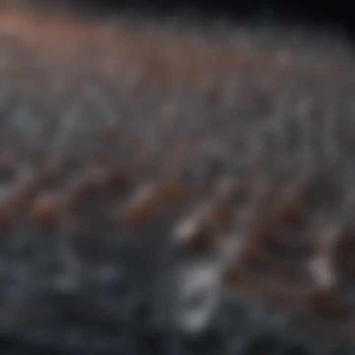 Illustration of sound wave propagation in different mediums