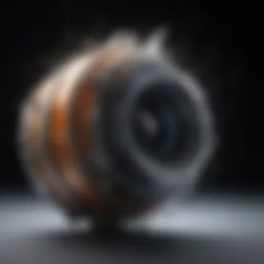 Ultra-Slow Motion Capture of Fast-Moving Object A dynamic scene captured in ultra-slow motion, revealing intricate details of a fast-moving object