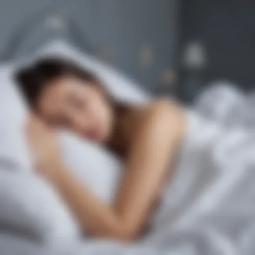 Illustration of the sleep cycle showcasing NREM and REM phases