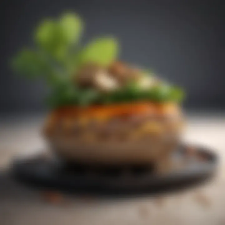 Aesthetic representation of a balanced plant-based meal
