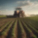 Illustration of phosphorus-only fertilizers in agricultural fields