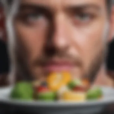 A visual representation of the psychological factors influencing diet adherence.