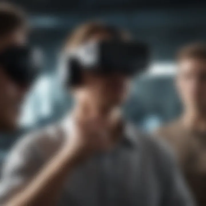 Group discussion about virtual reality ethical considerations