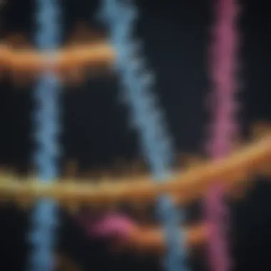 Illustration showing post-transcriptional modifications of mRNA