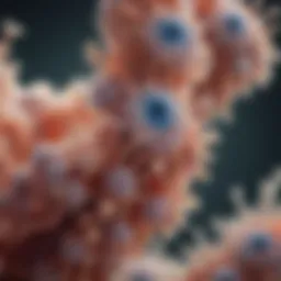 Microscopic view of Candida species