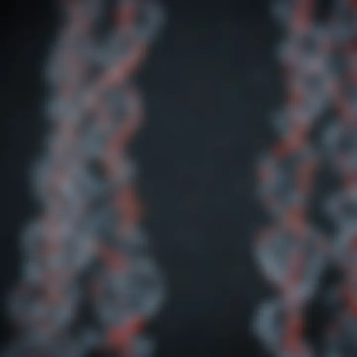 Graphical representation of genetic data analysis.