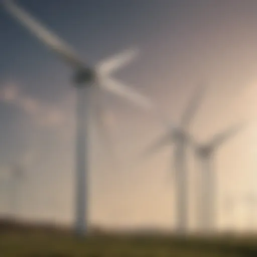 Wind turbines generating clean energy