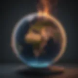 Graph illustrating methane emission trends globally