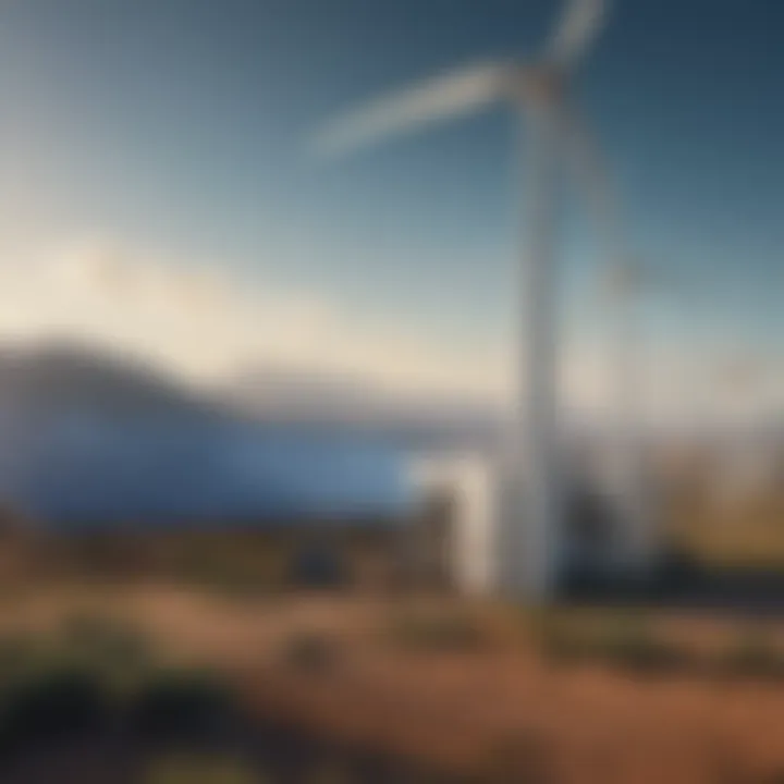 A successful renewable project site with diverse energy sources