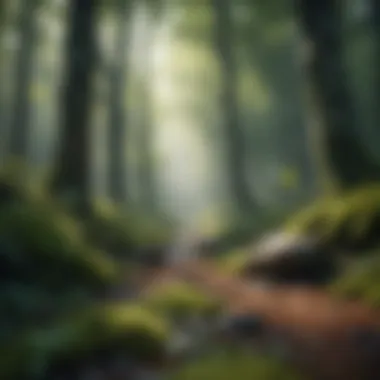 Rich Biodiversity in Forest Ecosystems A dense forest habitat showcasing rich biodiversity.