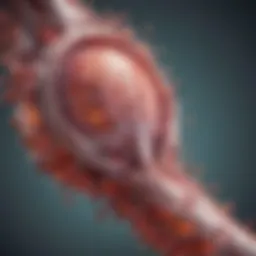 A detailed diagram illustrating the mechanism of action of Humira in the body