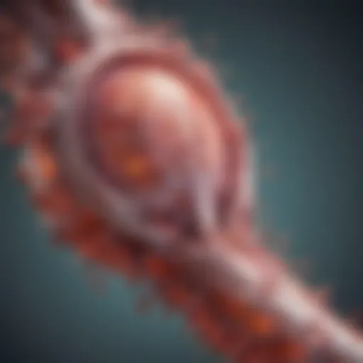 A detailed diagram illustrating the mechanism of action of Humira in the body