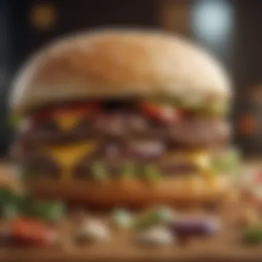 Grains Enhancing Burger Texture Colorful grains that contribute to plant-based burger texture