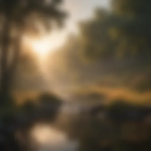 A serene landscape symbolizing hope and tranquility