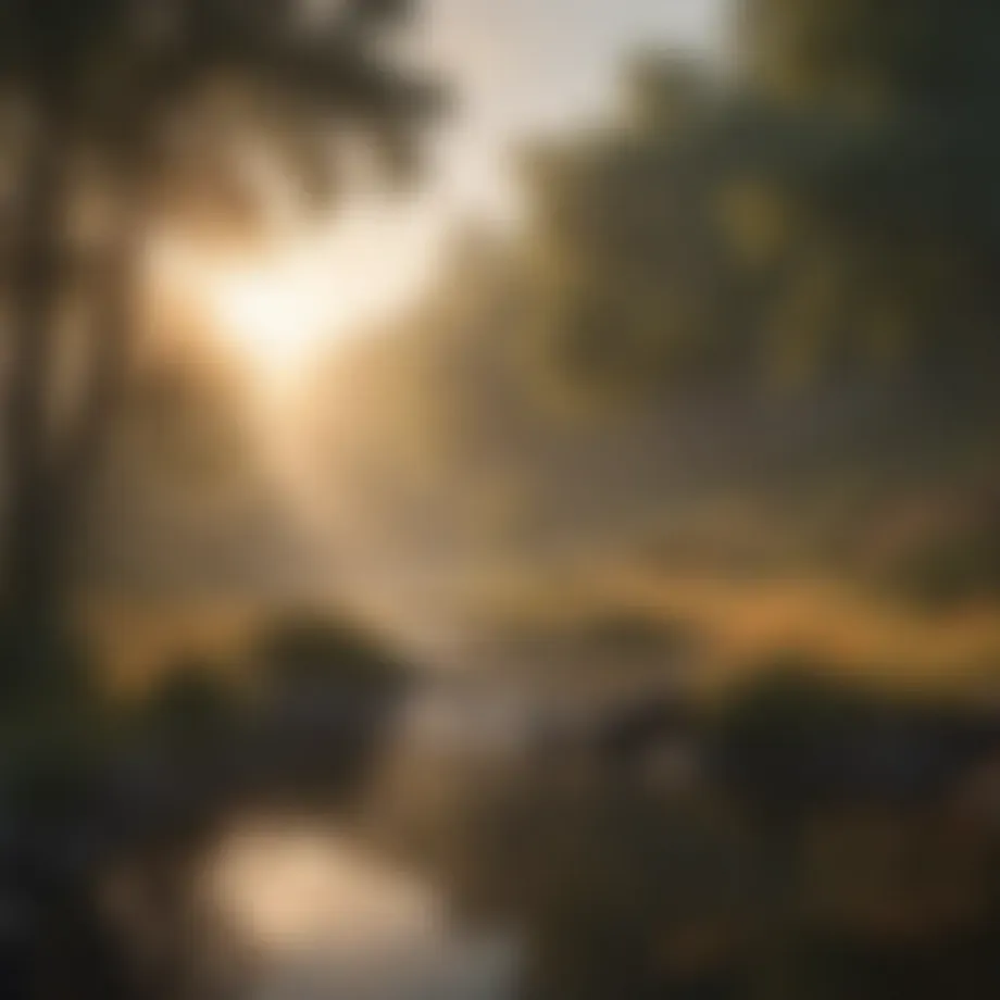 A serene landscape symbolizing hope and tranquility