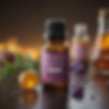 Visual representation of the mechanisms by which essential oils affect cholesterol levels