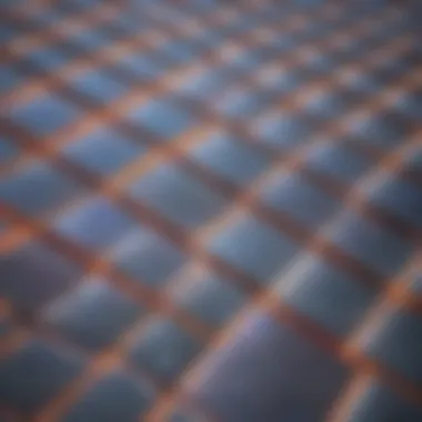 Microscopic View of Silicon Wafer Structure Microscopic view of silicon wafer structure revealing thermal property factors