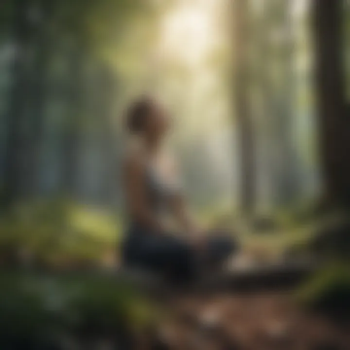 Breathing exercises in nature