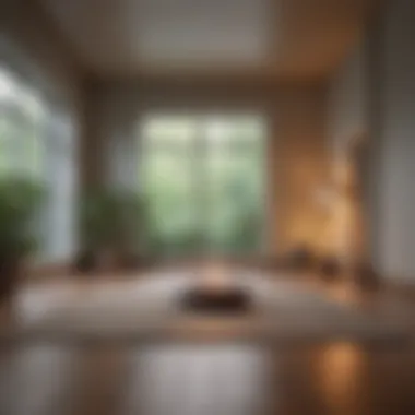 A Tranquil Indoor Meditation Space Calm indoor meditation space
