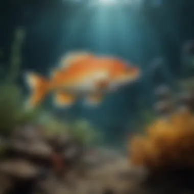 Ecological Roles of Fish An underwater scene showcasing the ecological roles of fish in their habitat.