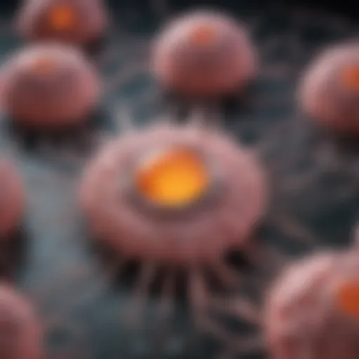 Diagram illustrating MYCN amplification in neuroblastoma cells