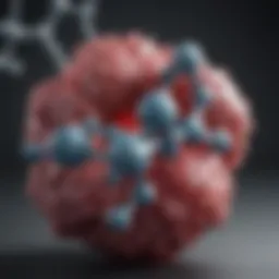 Molecular structure of nicotinamide illustrated in detail