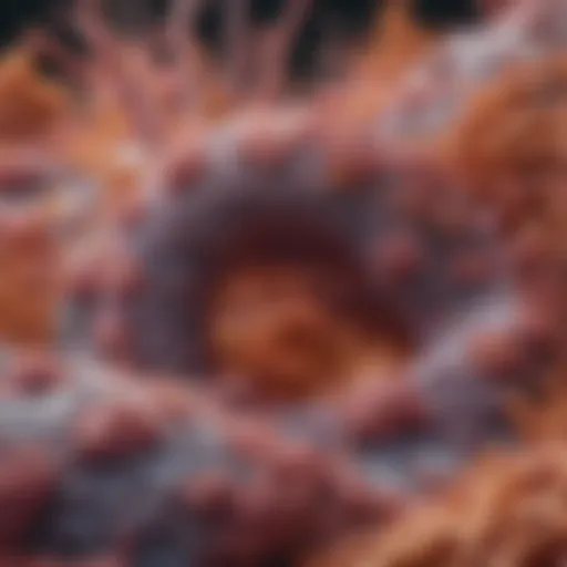 Detailed cellular structure of squamous cell lung cancer