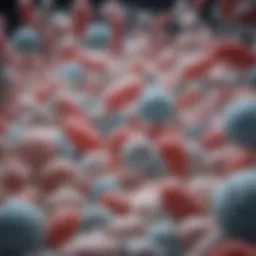 Scientific representation of probiotics at work in the gut